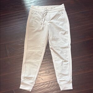 Athleta Cream Jogger Pants